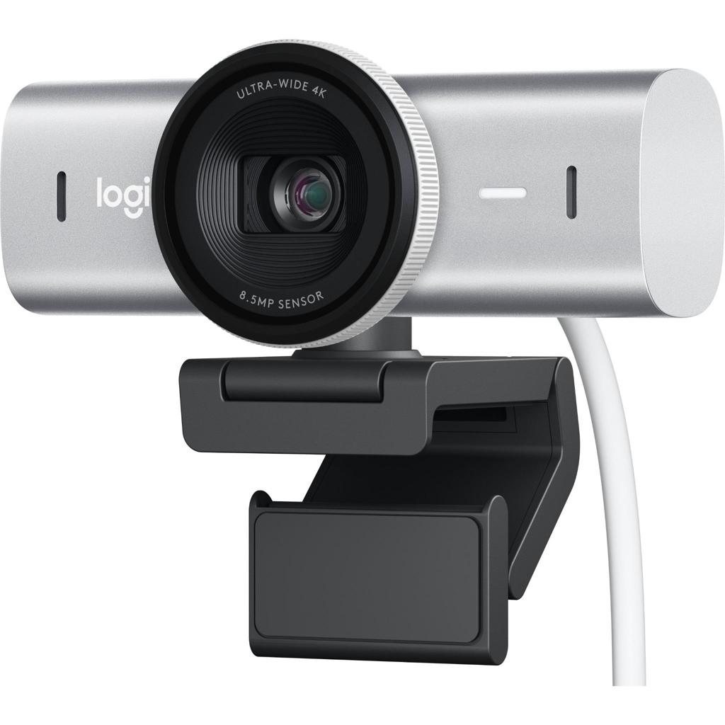 LOGITECH MX BRIO 4K ULTRA HD WEBCAM (PALE GREY)