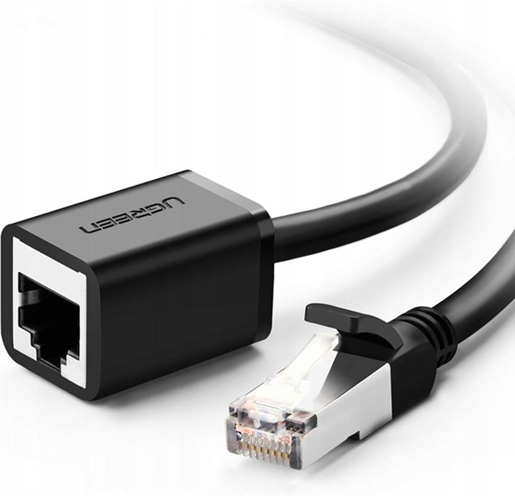 UGREEN NW112 Cat 6 F/UTP Ethernet RJ45 Extension Male/Female Patch Cords 5m (Black) image 3