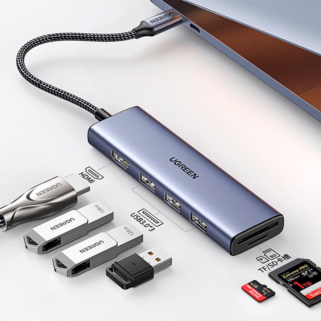 UGREEN CM511 6-in-1 USB-C Hub with HDMI, SD, TF and 100W PD image 3