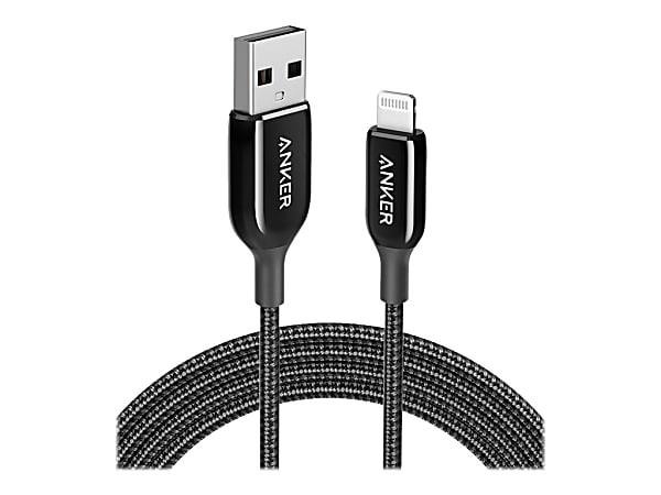 ANKER POWERLINE III USB-A CABLE WITH LIGHTNING CONNECTOR 6FT BLACK image 3