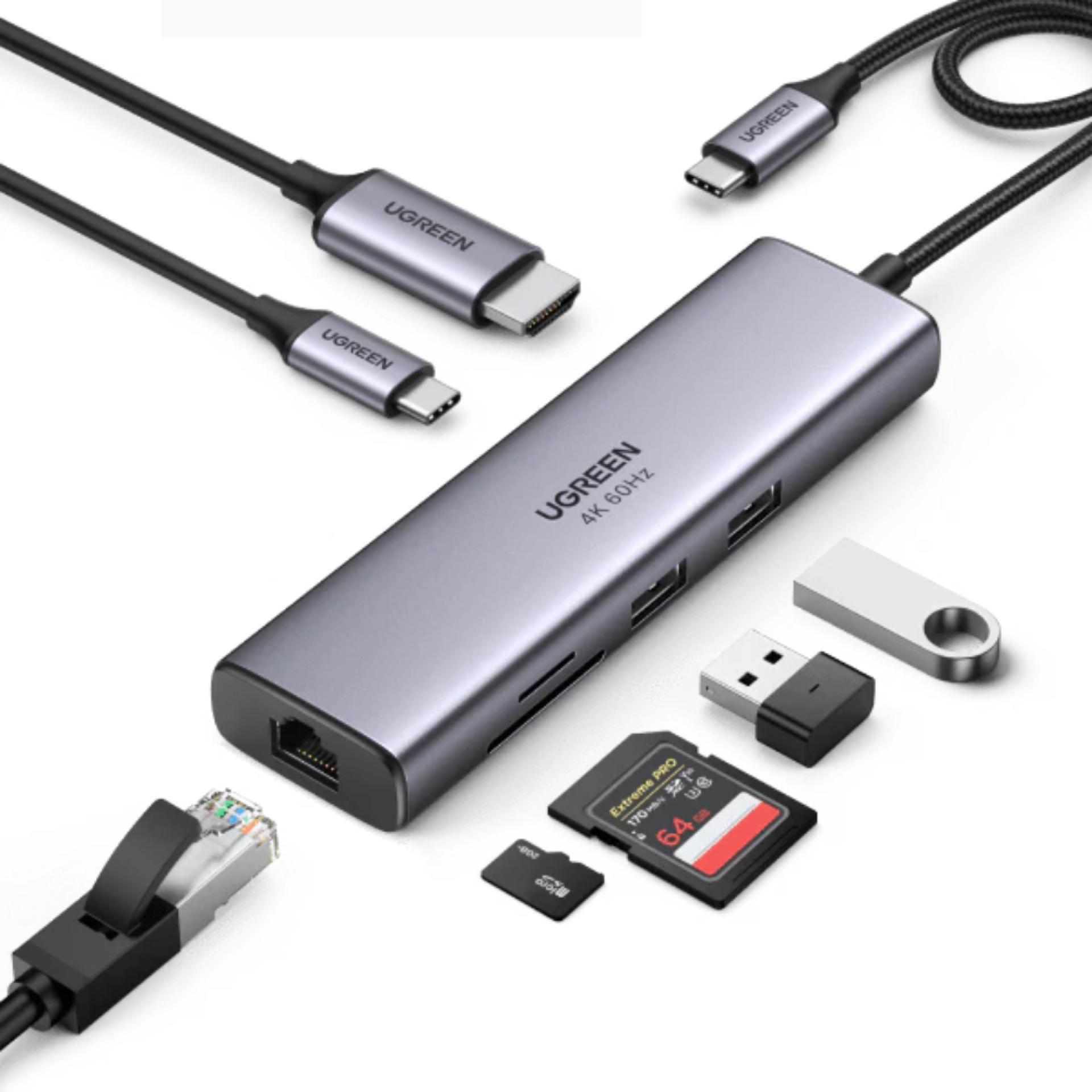 UGREEN CM512 7-in-1 USB-C Docking Station 4K 30Hz image 2