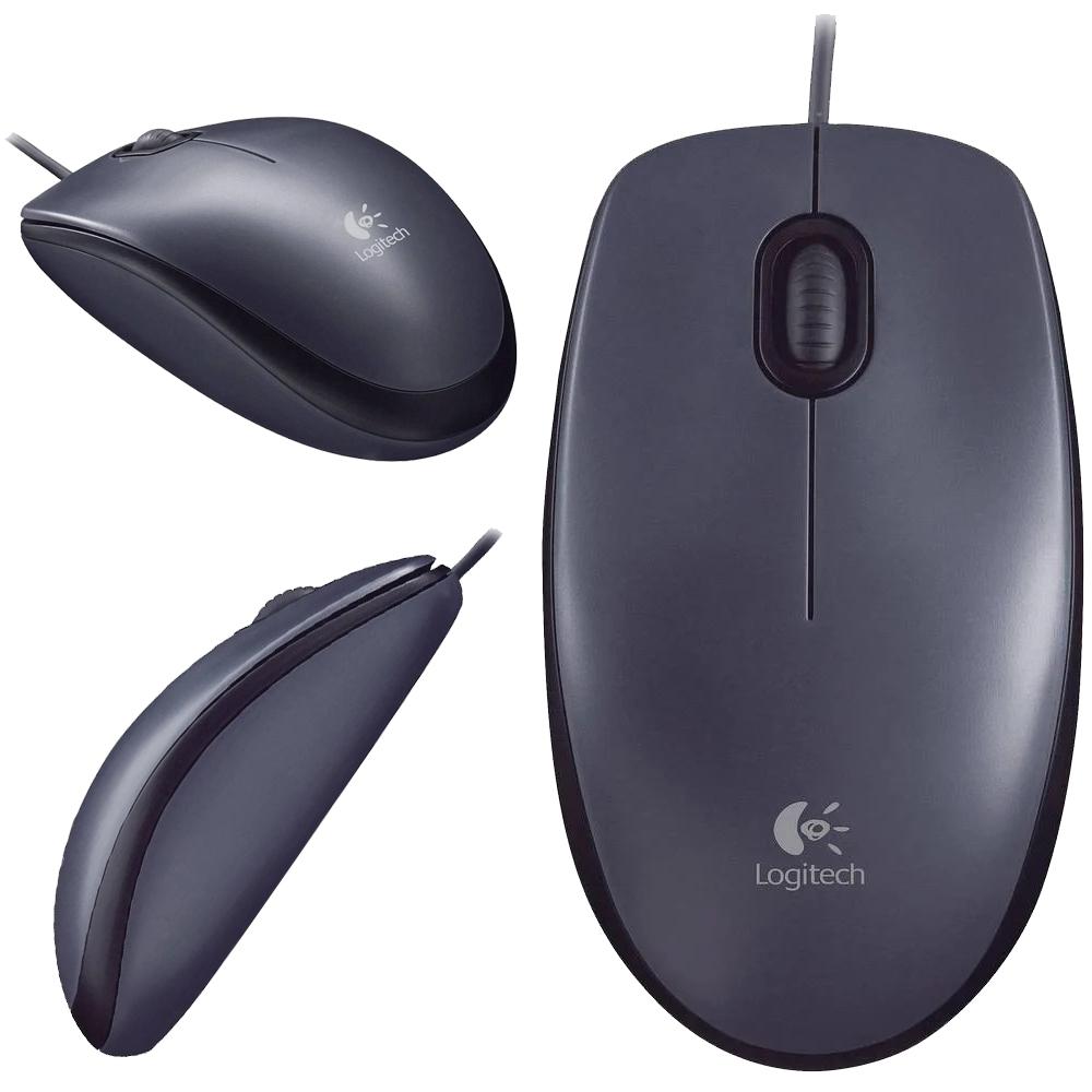 Logitech M90 USB Optical Mouse -Black image 3