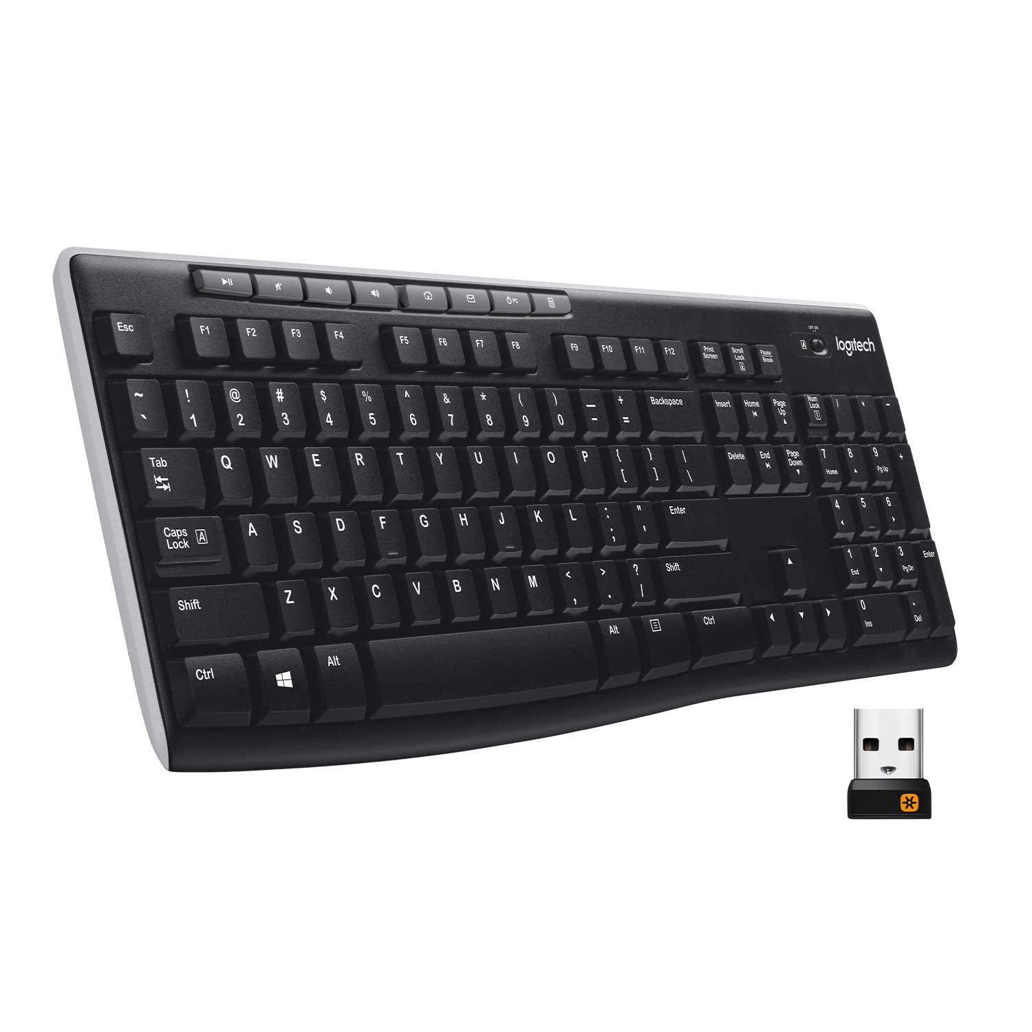 Logitech K270 Wireless Keyboard - Black image 3