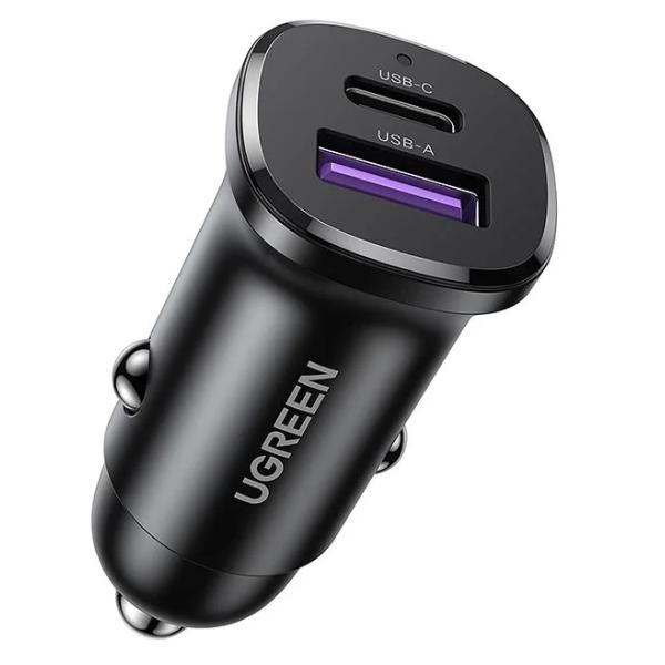 UGREEN CD213 30W CAR charger WITH 1 USB-C /1* USB A ports image 2