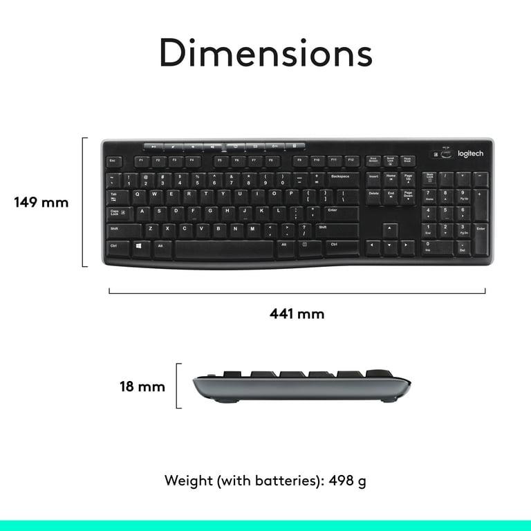 Logitech K270 Wireless Keyboard - Black image 2