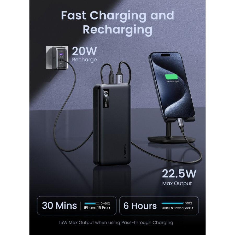 UGREEN PB312 20000mAh Two-way Fast Charging Power Bank (20W)
