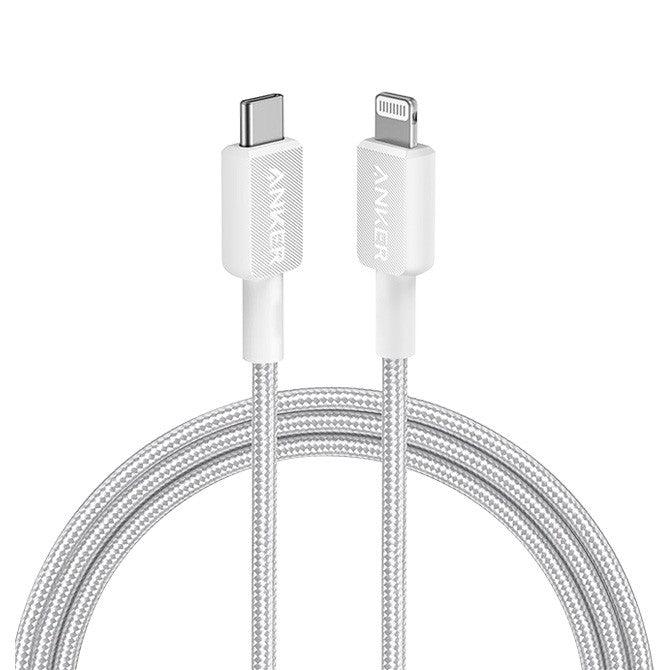 ANKER 322 USB-C TO LIGHTNING CABLE (6FT BRAIDED) WHITE image 3