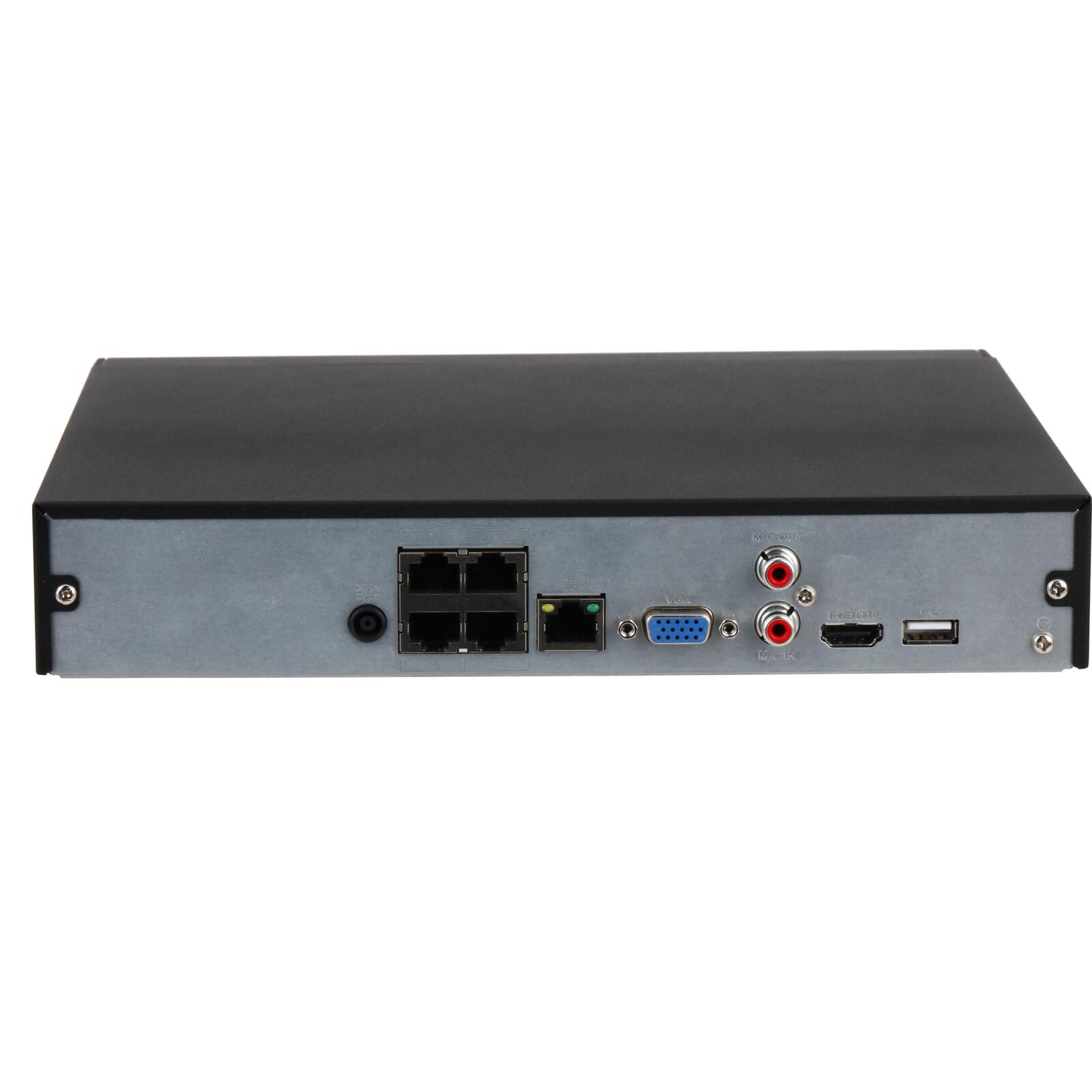 DAHUA NVR1104HS-P-S3/H(V2.0) – 4‑Channel PoE NVR, Embedded Linux Operating system, 10/100/1000 Mbps Ethernet port, RJ-45 network port; 4-POE PORTS... image 2