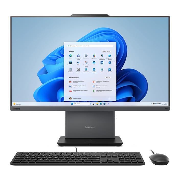 Lenovo Thinkcentre Neo 50a 24 Gen 5, Intel Core 7 240H, 8 GB DDR5-5600, 512GB SSD M.2 2280 PCIe 4.0x4 NVMe, Intel® UHD Graphics, 23.8'' monitor image 3