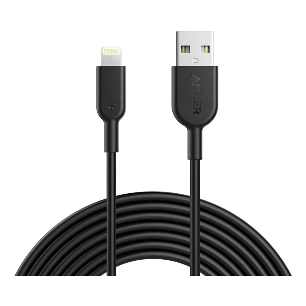 ANKER POWERLINE III USB-A CABLE WITH LIGHTNING CONNECTOR 6FT BLACK image 2