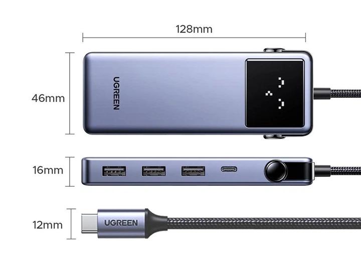UGREEN CM888 7-in-1 UNO USB-C Dock with RJ45, HDMI 4K 60Hz and PD image 2