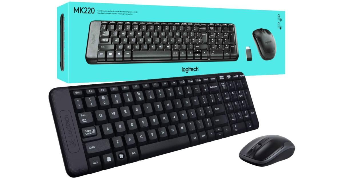 Logitech MK220 Wireless Keyboard & Mouse Combo - Black image 3