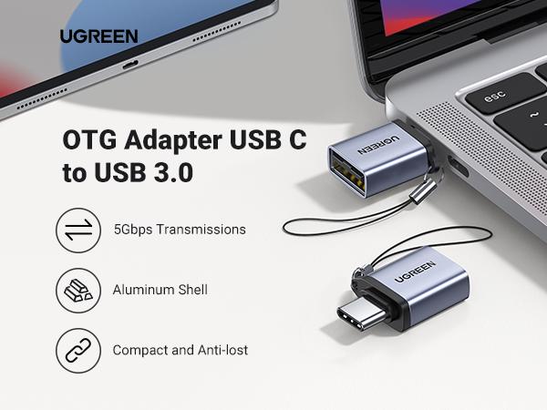 UGREEN US270 USB-C 3.1 Male to USB 3.0 Female Aluminum OTG Adapter image 3