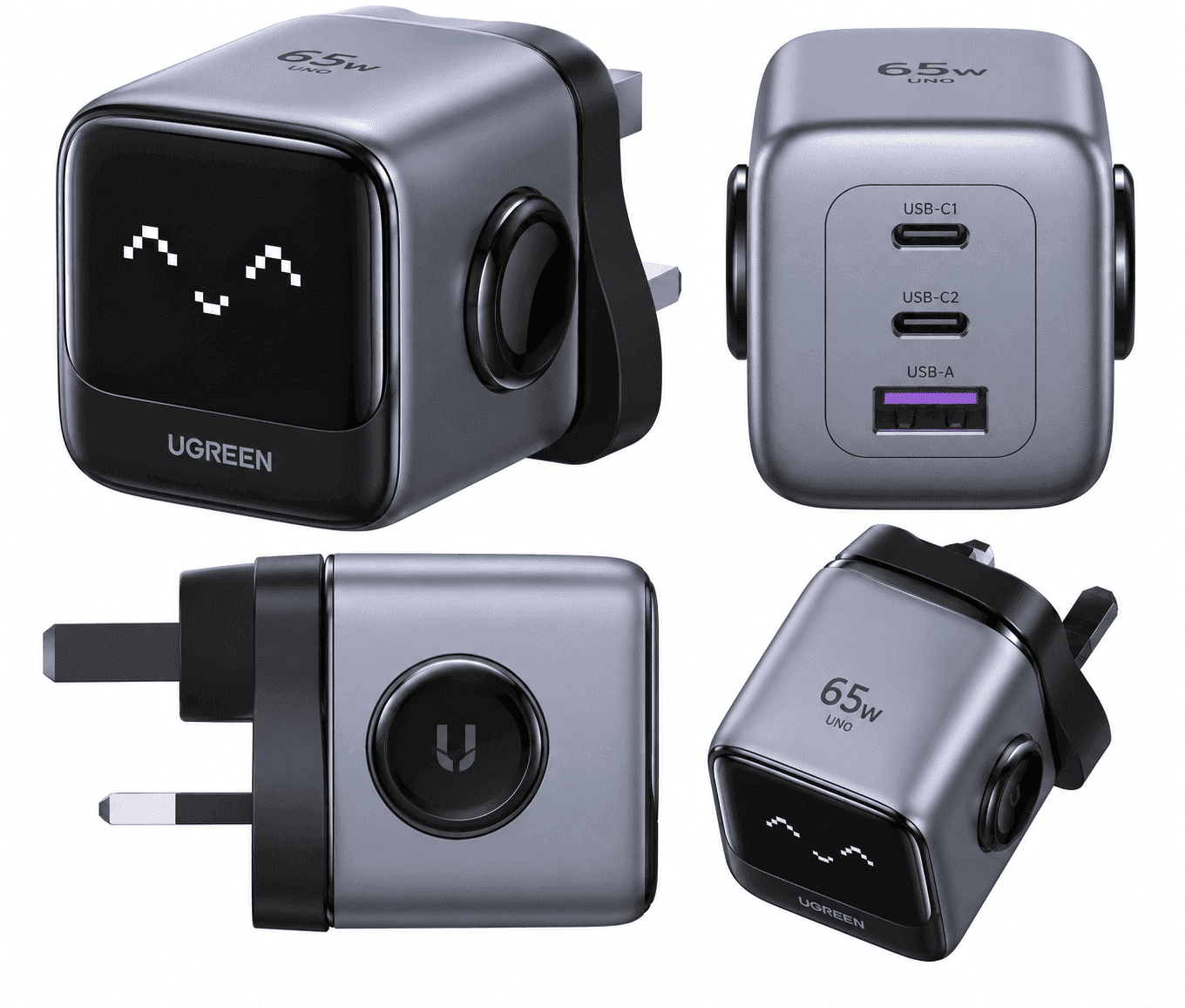 UGREEN CD361 65W UNO adapter with 2*USB C & 1* USB A