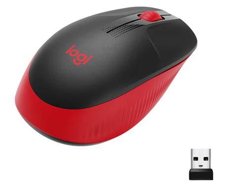 LOGITECH M190 RED WIRELESS MOUSE image 4