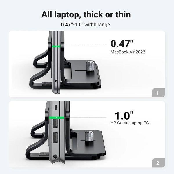 UGREEN LP258 Vertical Laptop Stand (Dual-slot)