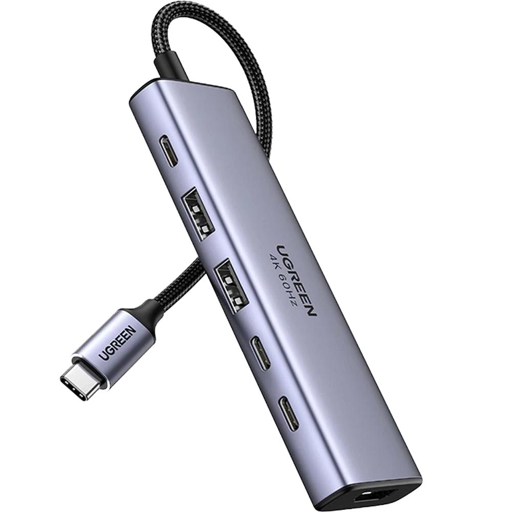 UGREEN CM511 6-in-1 USB-C Dock with 10Gbps USB, 4K 60Hz HDMI and PD image 2