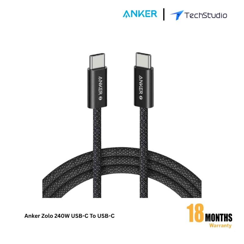 ANKER ZOLO USB-C TO USB-C CABLE (1M, 240W) BLACK (6FT) image 3
