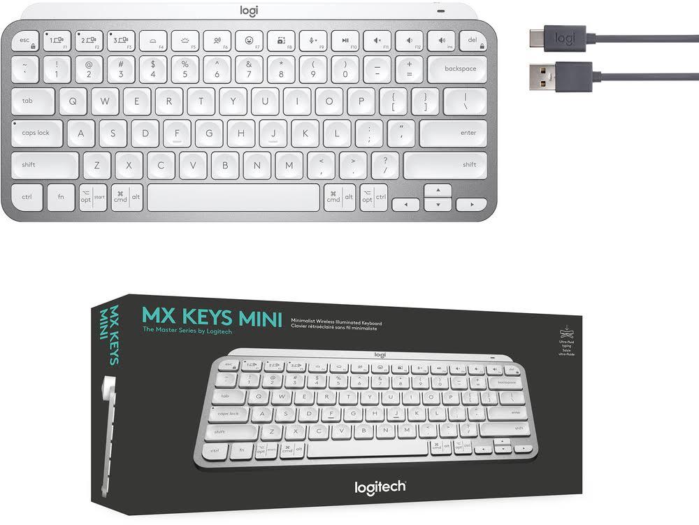 LOGITECH MX KEYS MINI MINIMALISTIC PALE GREY