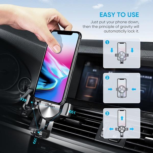 UGREEN LP130 Air Vent Gravity Car Phone Mount