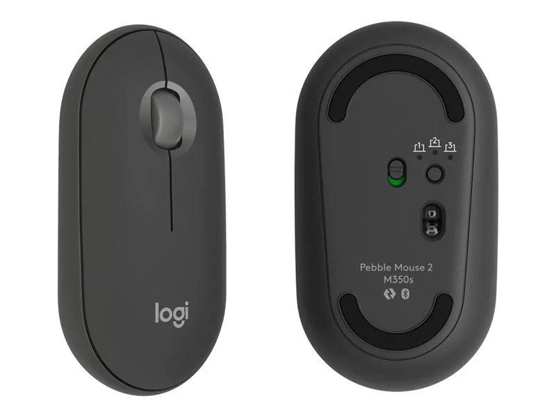 LOGITECH MOUSE 2 PEBBLE M350S GRAPHITE
