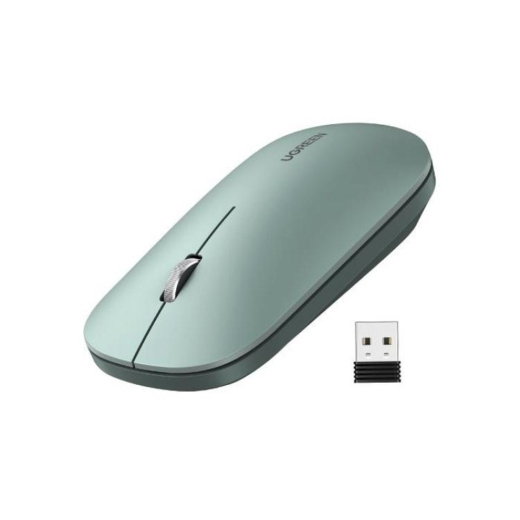 UGREEN MU001 Portable Wireless Mouse - (Green) image 3