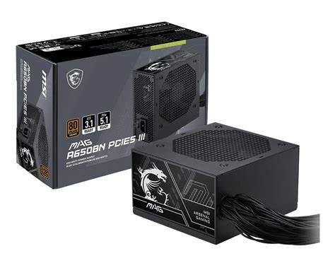 MSI MAG A650BN PCIE5 III 650W Power Supply image 2
