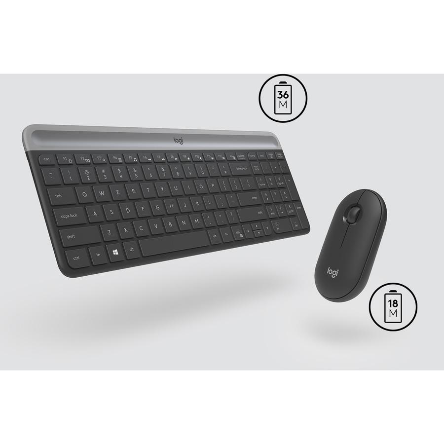 Logitech MK470 Slim Wireless Keyboard and Mouse Combo - Graphite image 4