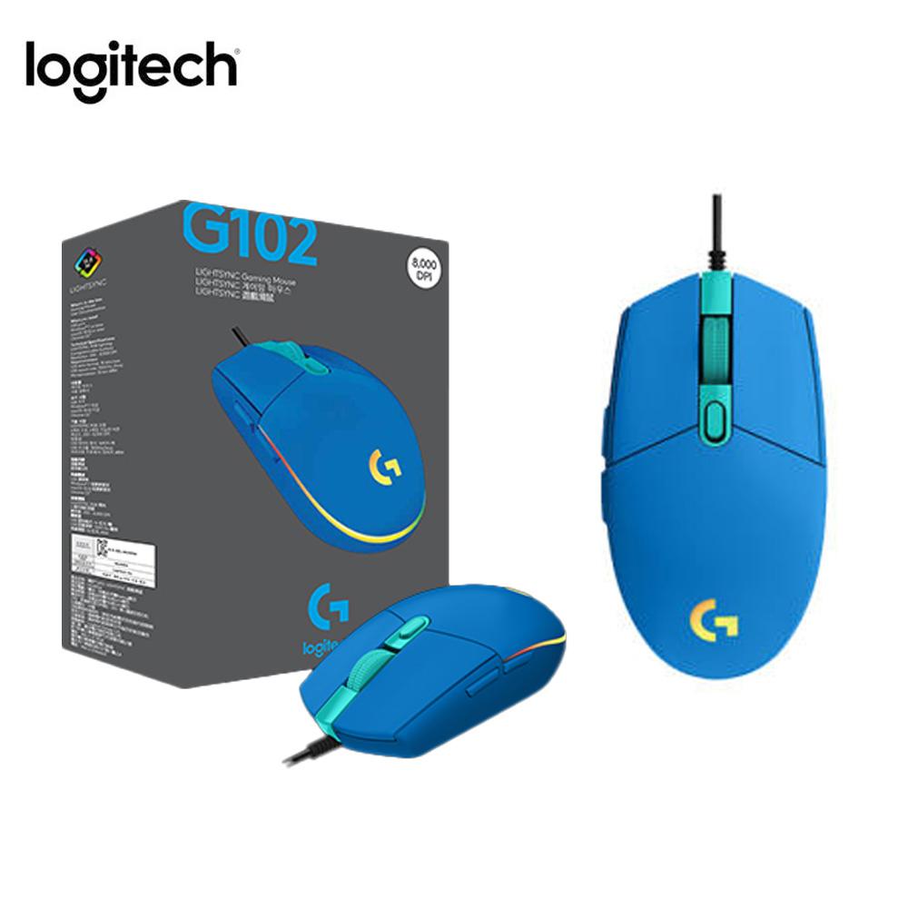 LOGITECH G102 LIGHTSYNC CORDED MOUSE (BLUE)