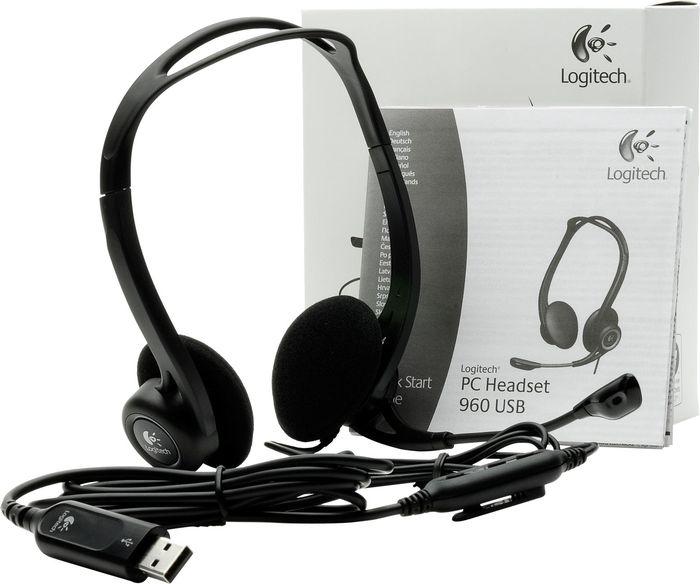 Logitech PC960 USB Headset with Noise-Cancelling Mic