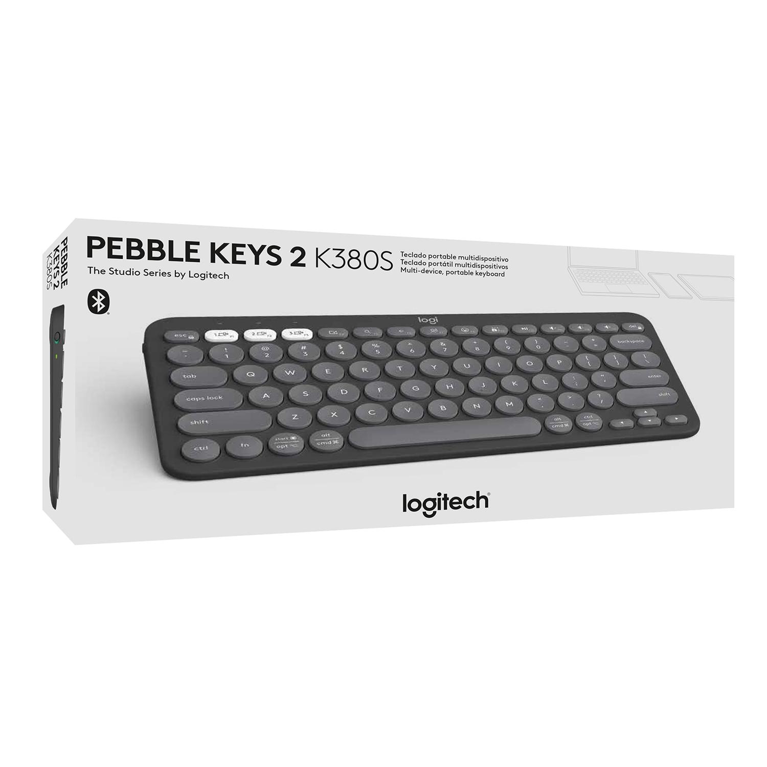 Logitech K380S Multi-Device Bluetooth Keyboard - Tonal Graphite image 3