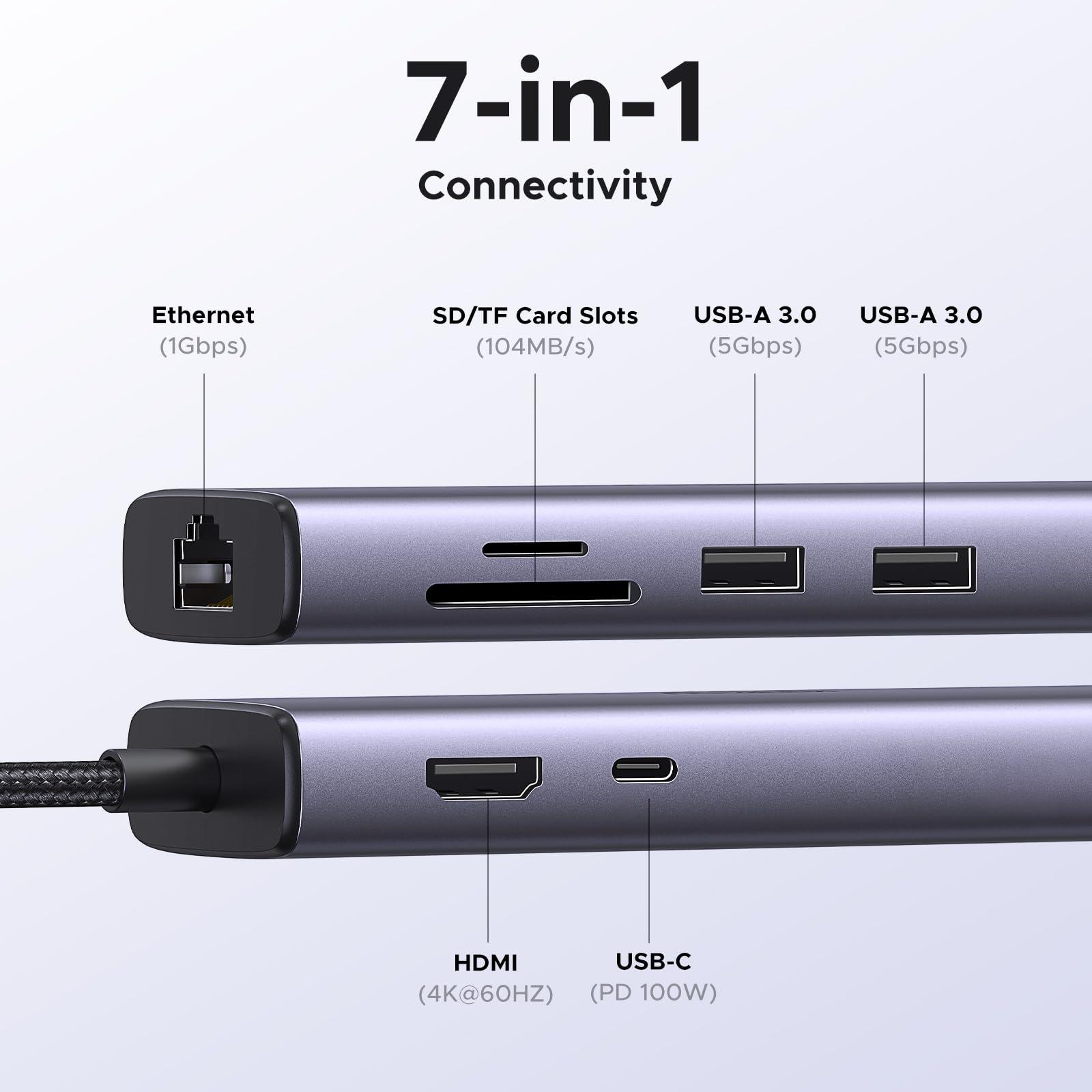 UGREEN CM512 7-in-1 USB-C Docking Station 4K 60Hz