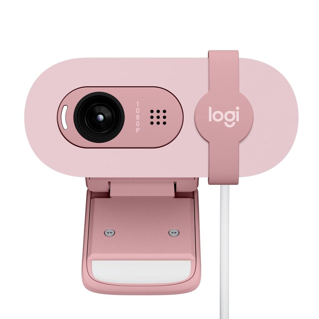 Logitech Brio 100 Full HD Webcam –Rose – USB-C image 3