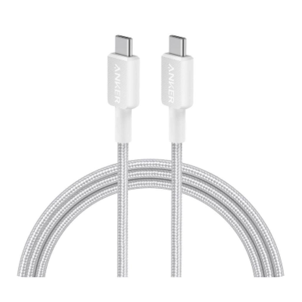 ANKER 322 USB-C TO USB-C CABLE (6FT BRAIDED) WHITE image 3