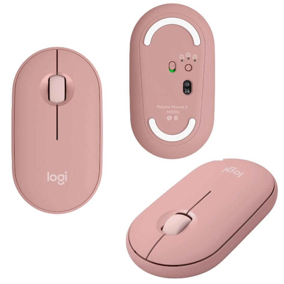 LOGITECH MOUSE 2 PEBBLE M350S TONAL ROSE