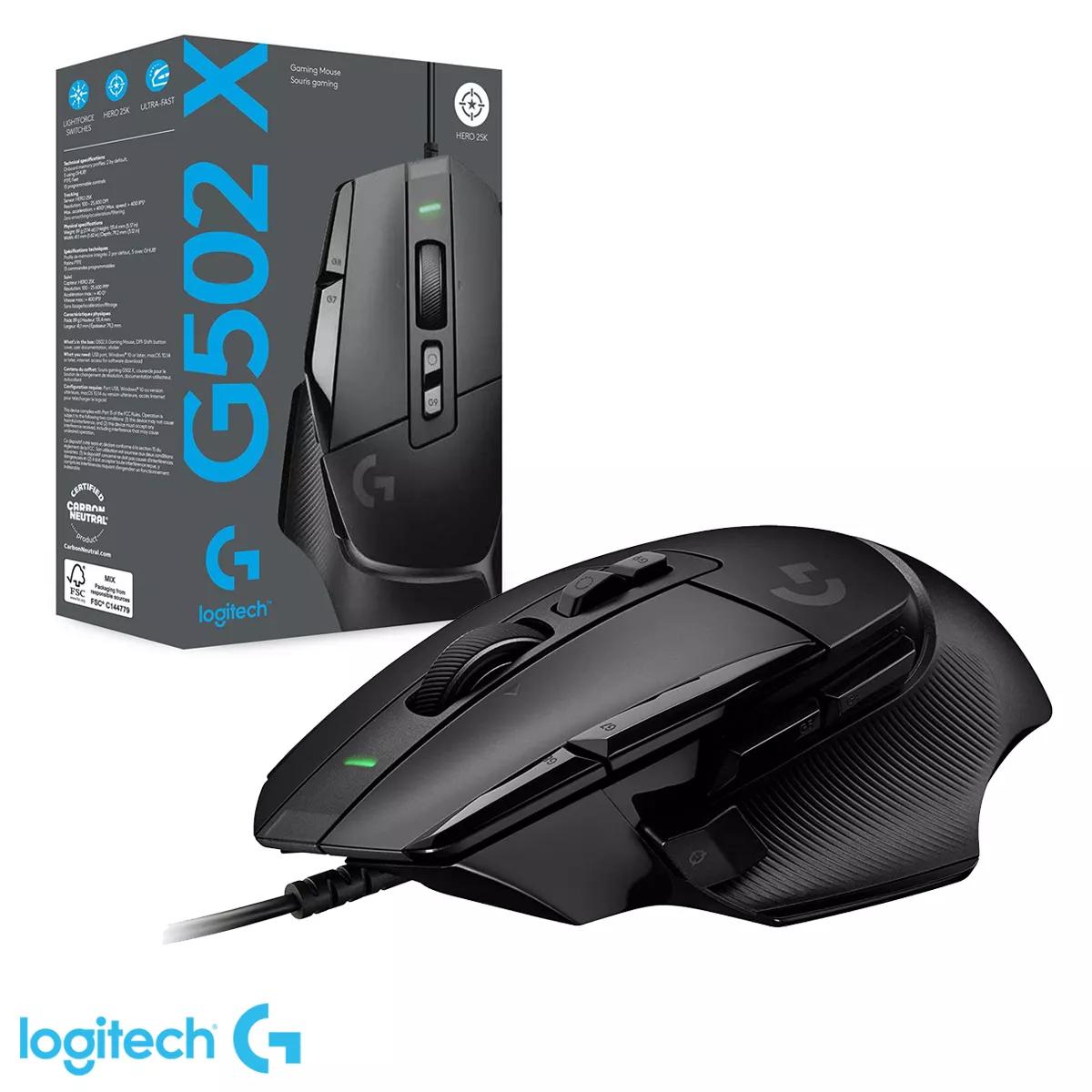 LOGITECH G502 X LIGHTSPEED WIRED GAMING MOUSE