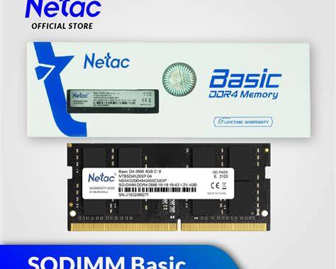 NETAC 4GB DDR4 2666MHz CL19 Laptop RAM