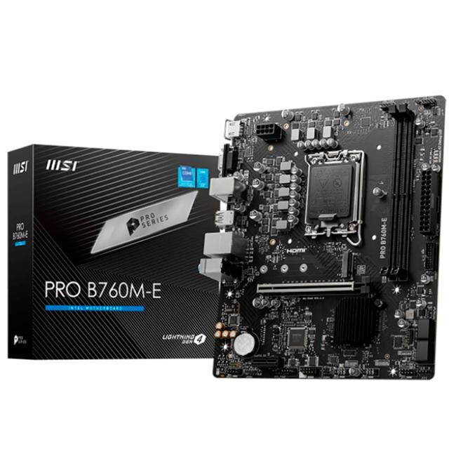 MSI PRO B760M-E motherboard image 2