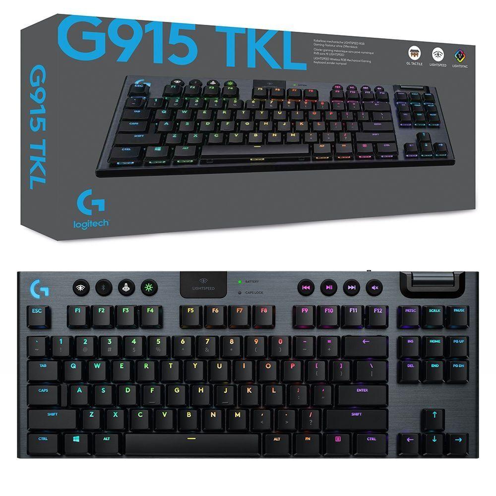 LOGITECH G915 TKL LIGHTSPEED WIRELESS RGB MECHANICAL GAMING KEYBOARD