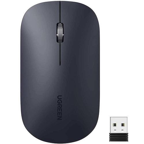 UGREEN MU001 Portable Wireless Mouse -(Black) image 3