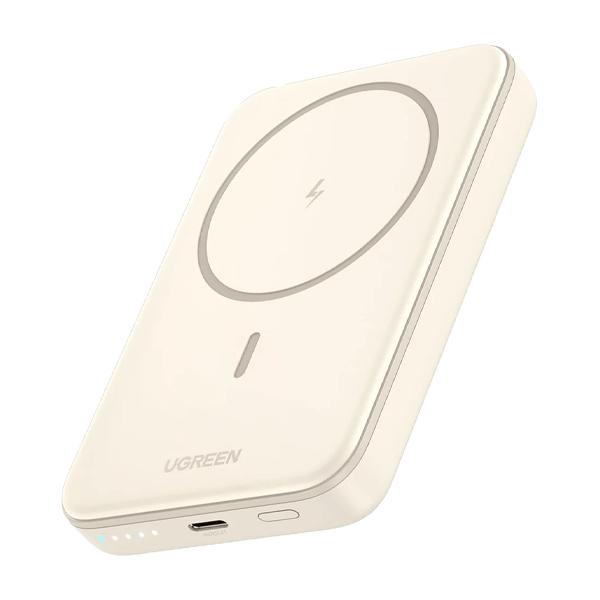UGREEN MagFlow 10000mAh Magnetic Wireless Power Bank (20W)-BEIGE image 3