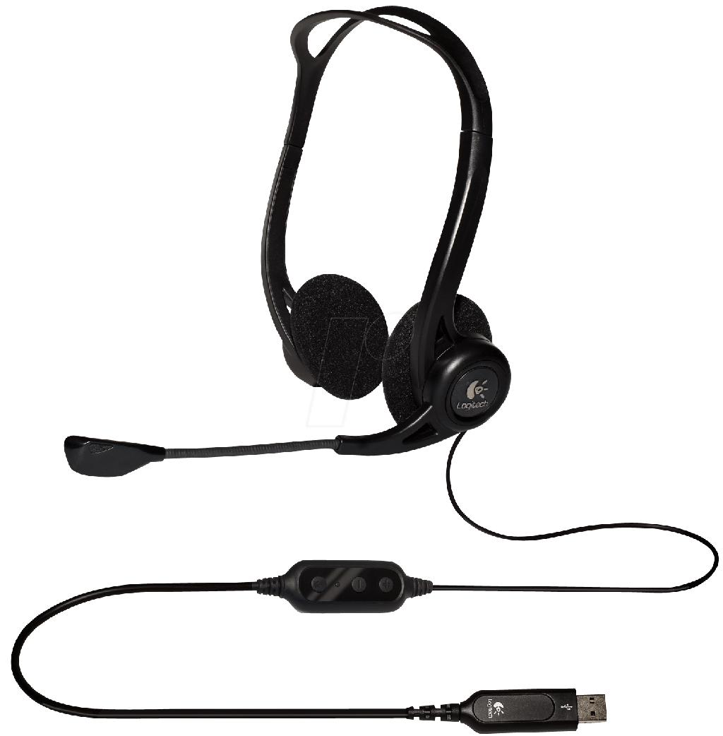 Logitech PC960 USB Headset with Noise-Cancelling Mic image 2