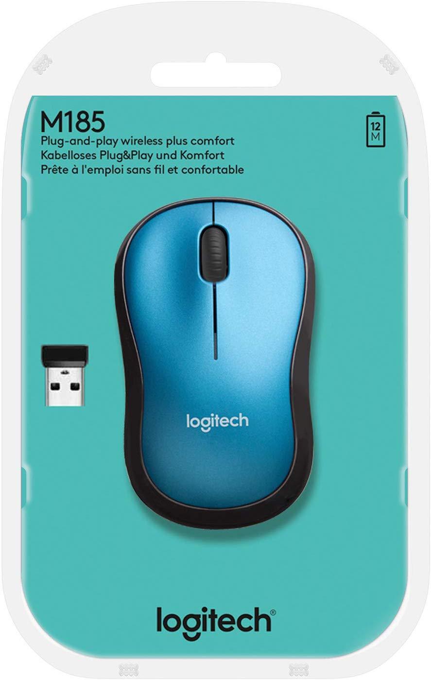 Logitech M185 Wireless Mouse - Blue image 3