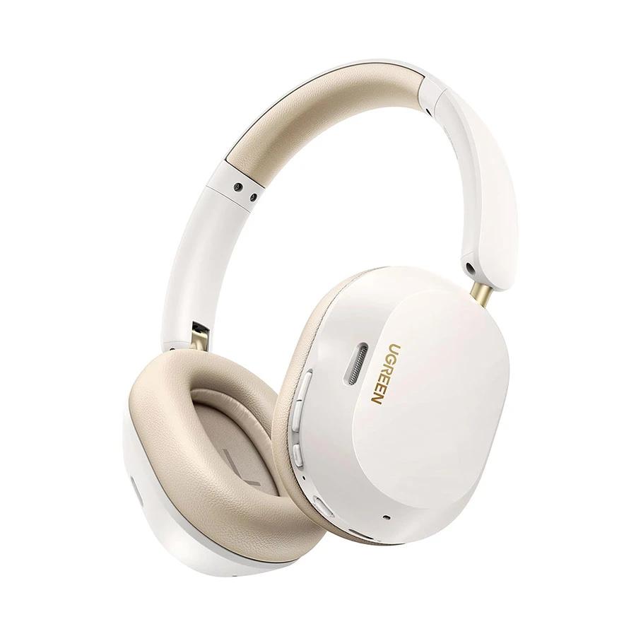 UGREEN HP203 HiTune Max5c Over-ear Bluetooth Headphone with Adaptive Noise Cancelling-White image 3