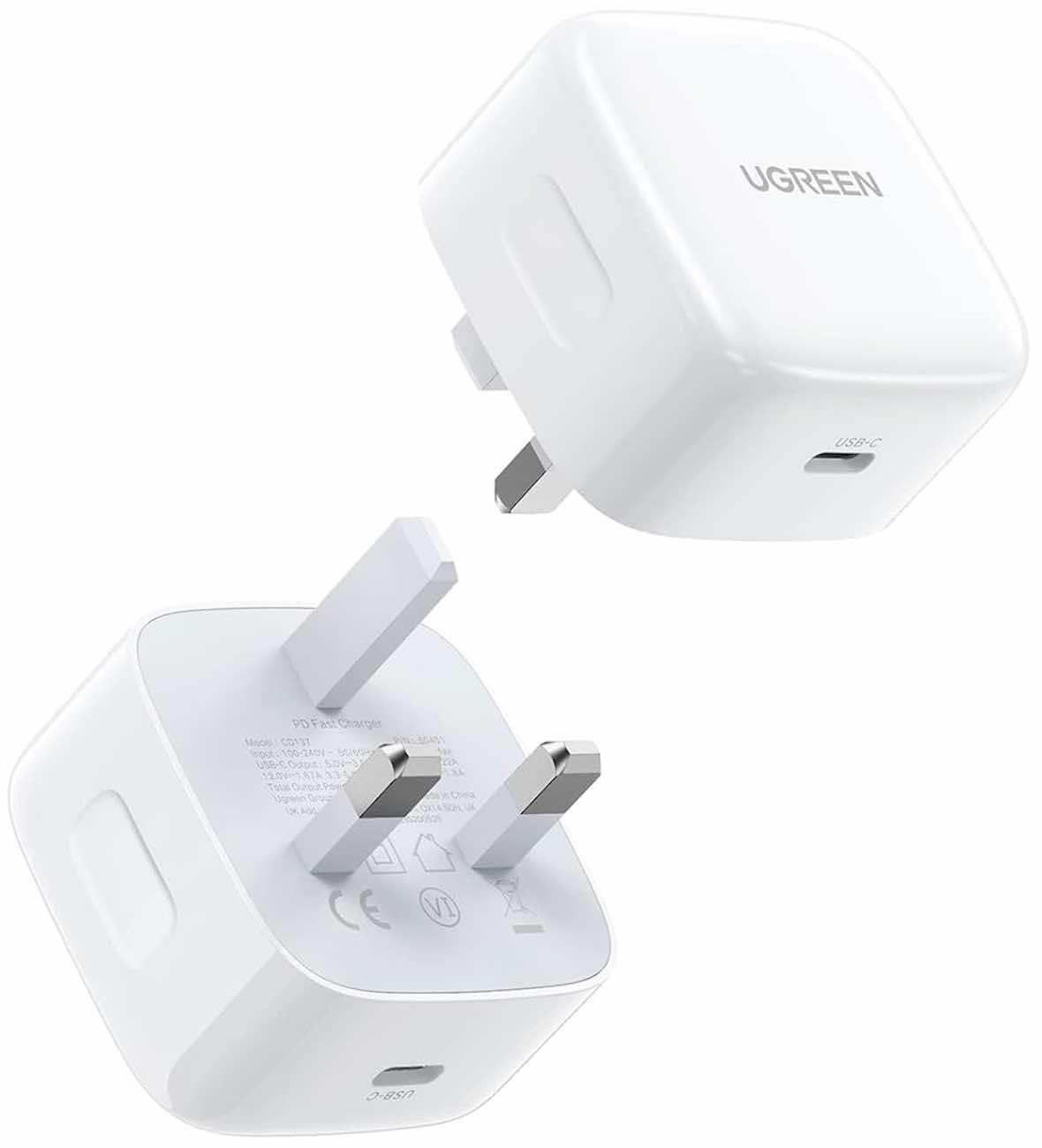 UGREEN X512 20W Fast Charger UK WITH 1 USB-C port image 3