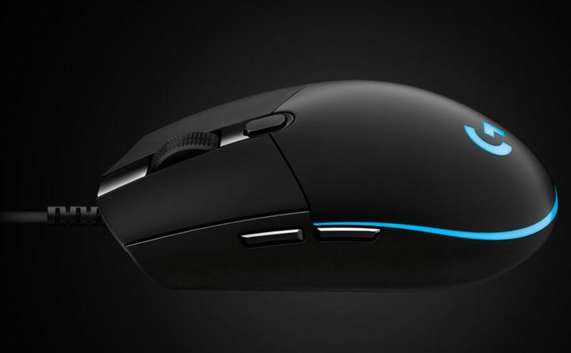 LOGITECH PRO ( HERO ) GAMING WIRED MOUSE BLACK image 3