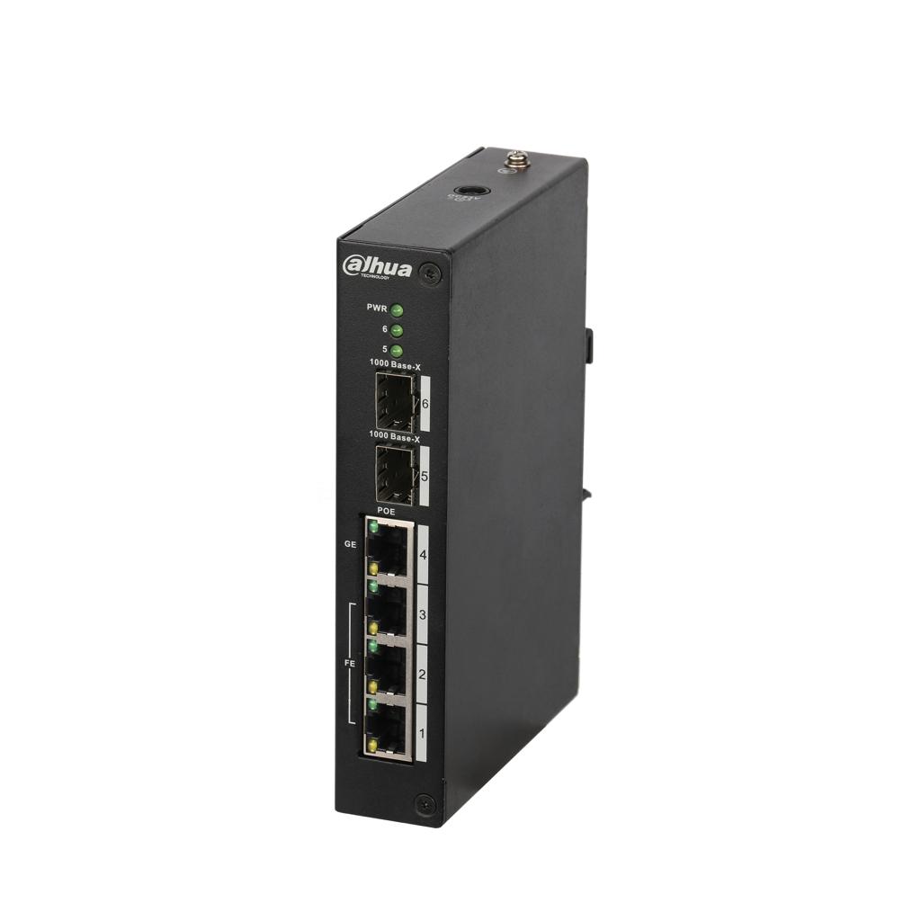 DAHUA PFS3206-4P-96 4-Port Unmanaged Ethernet Switch, WITH 10/100 Mbps adaptive ports(Two-layer unmanaged PoE switch) image 2