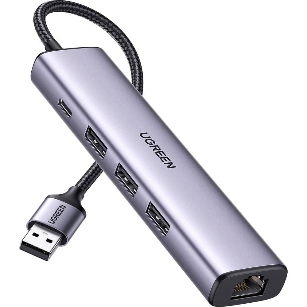 UGREEN CM475 USB 3.0 to 3-Port USB Hub with Gigabit Ethernet Adapter image 2