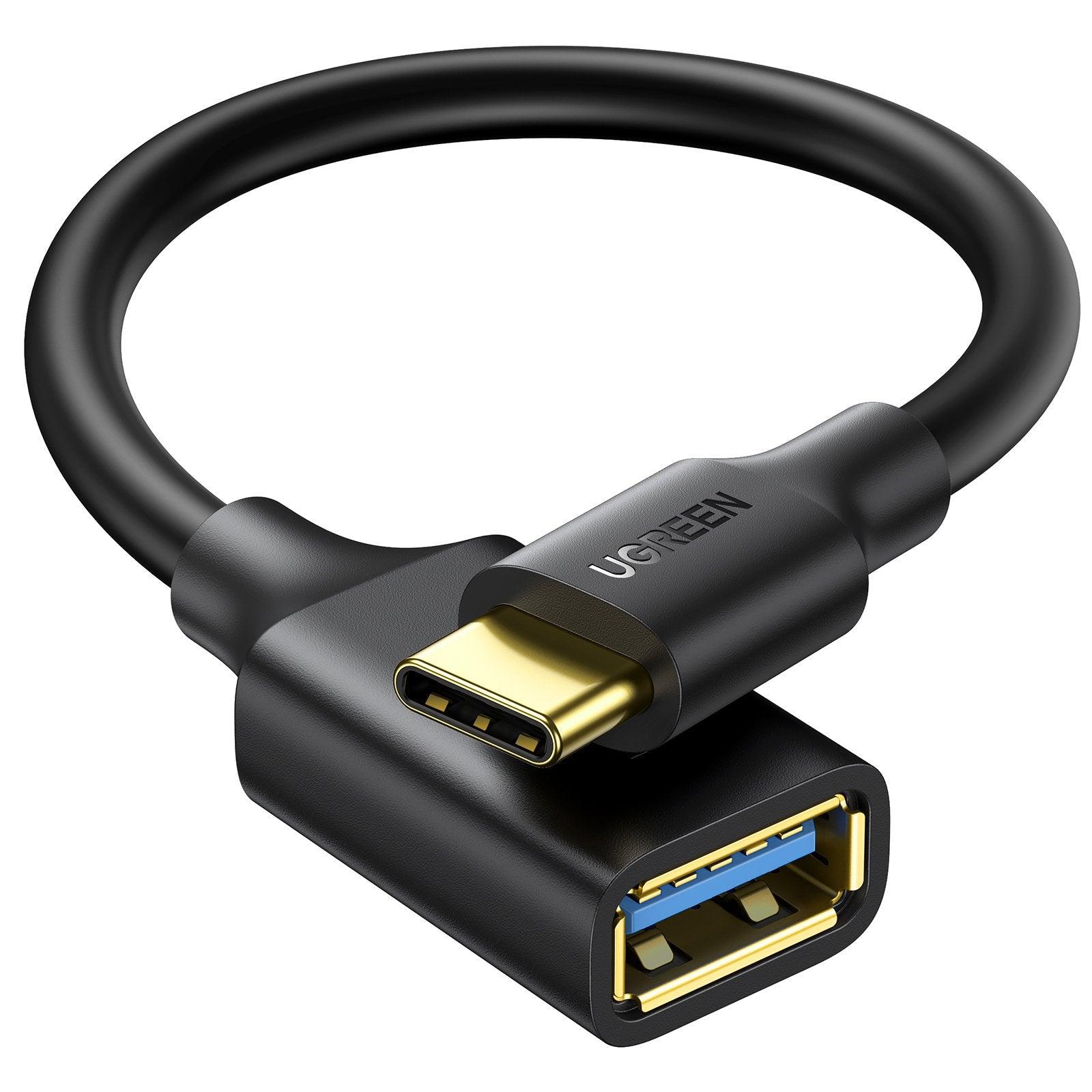 UGREEN US378 USB-C Male to USB 3.0 Female OTG Adapter 0.15m Black image 3
