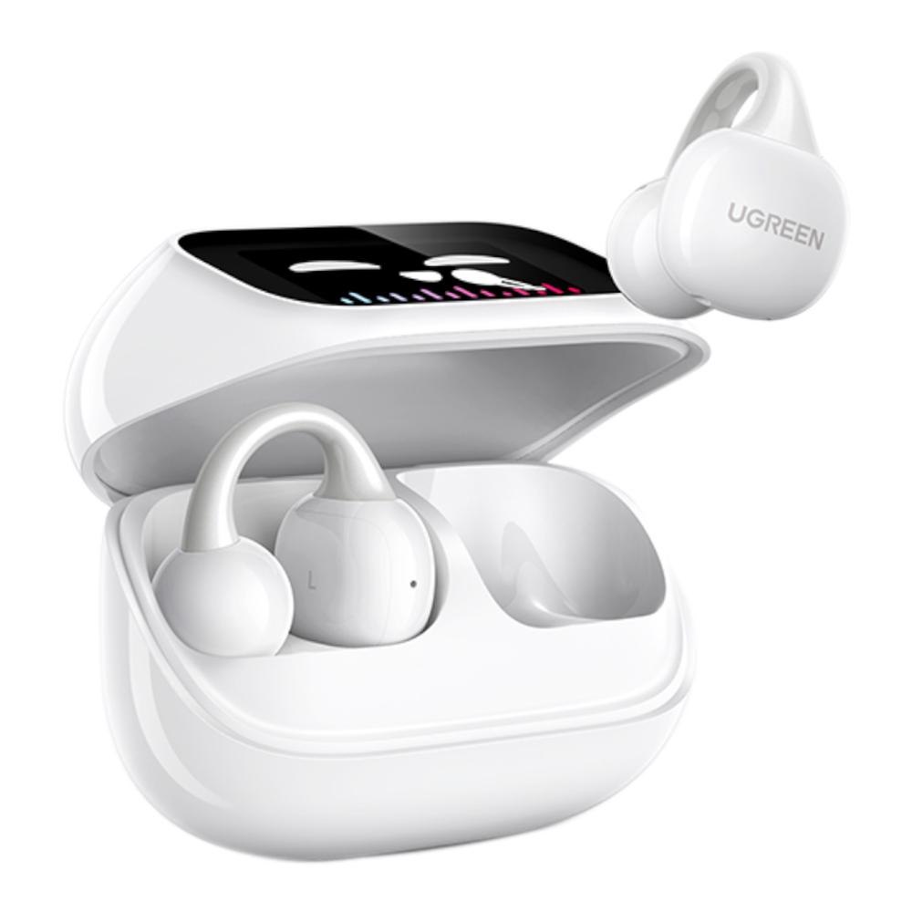 UGREEN WS208 ClipBuds Magic True Wireless Earbuds with Smart touchscreen and Longer battery life -white image 2